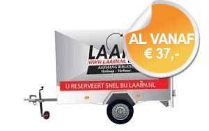 Gesloten Aanhangwagen huren